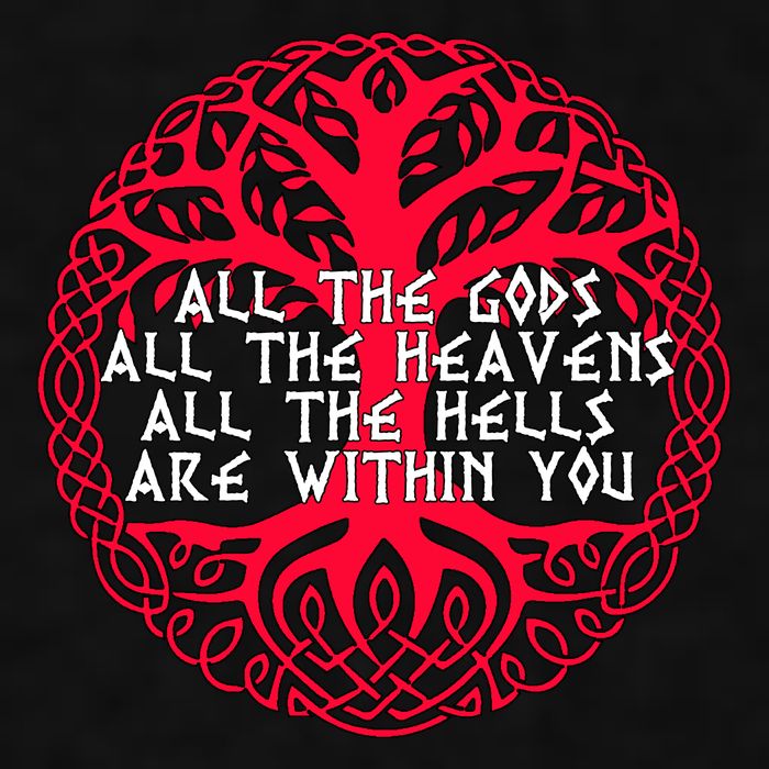 Joseph Campbell All The Gods All The Heavens All The Hells Are Within You Ladies PosiCharge Tri-Blend Wicking Tank