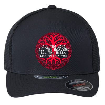 Joseph Campbell All The Gods All The Heavens All The Hells Are Within You Flexfit Unipanel Trucker Cap