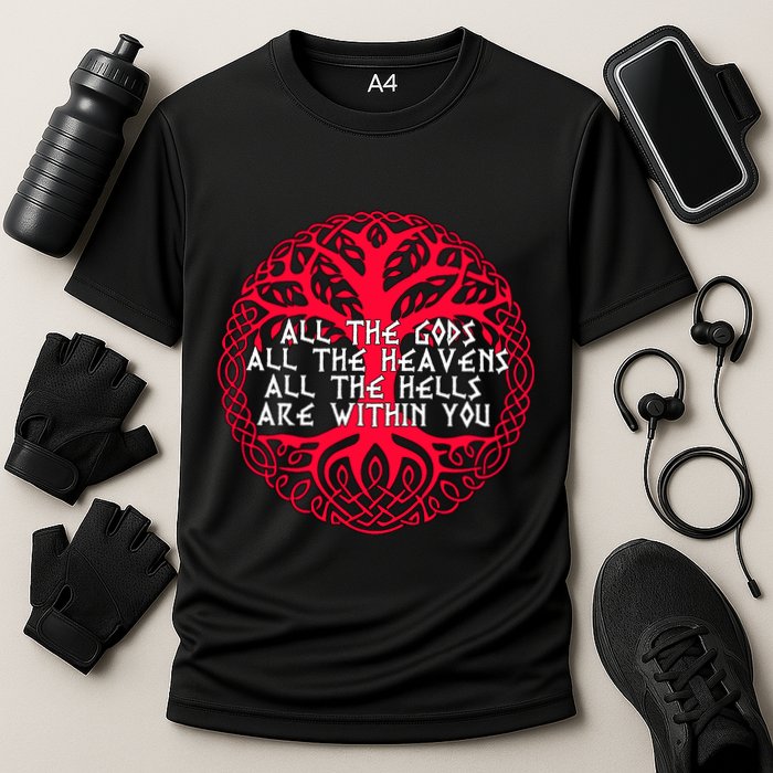 Joseph Campbell All The Gods All The Heavens All The Hells Are Within You Performance Shirt