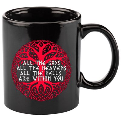 Joseph Campbell All The Gods All The Heavens All The Hells Are Within You 11oz C Handle Ceramic Mug