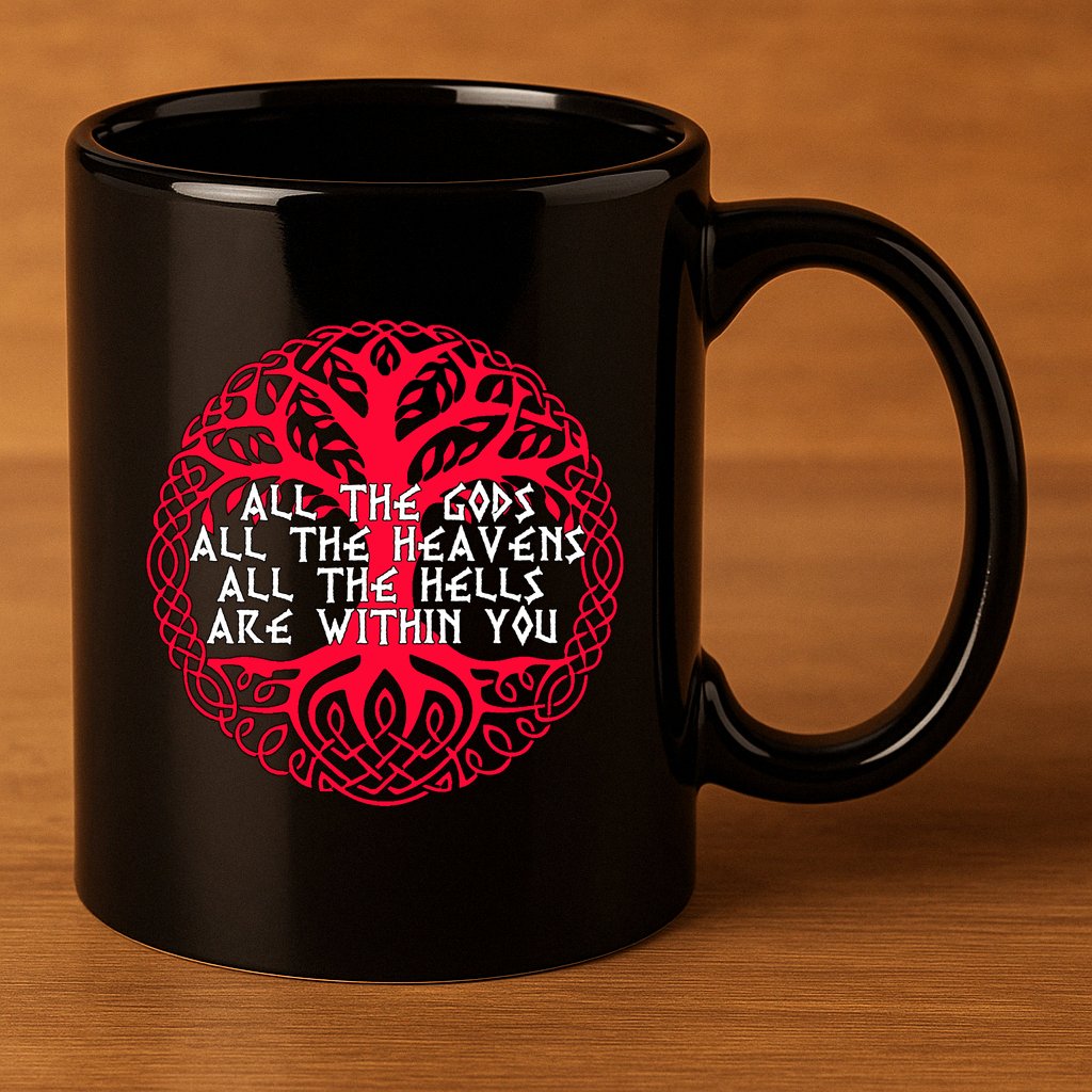 Joseph Campbell All The Gods All The Heavens All The Hells Are Within You 11oz C Handle Ceramic Mug