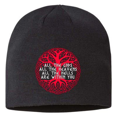 Joseph Campbell All The Gods All The Heavens All The Hells Are Within You Sustainable Beanie