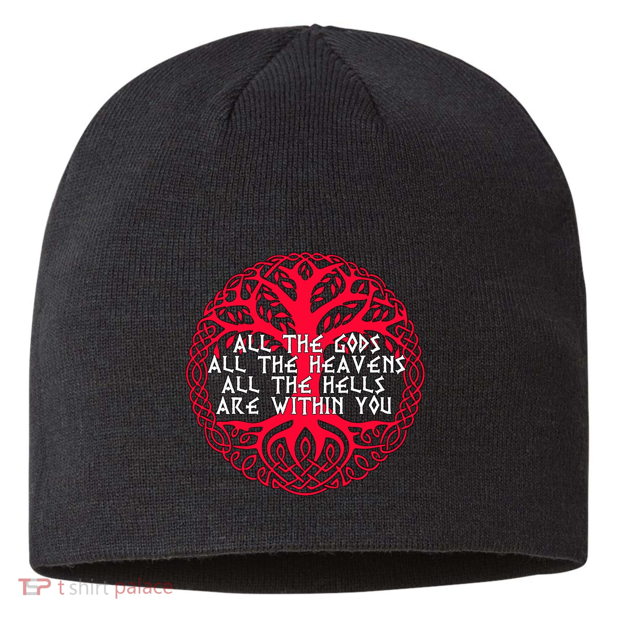 Joseph Campbell All The Gods All The Heavens All The Hells Are Within You Sustainable Beanie