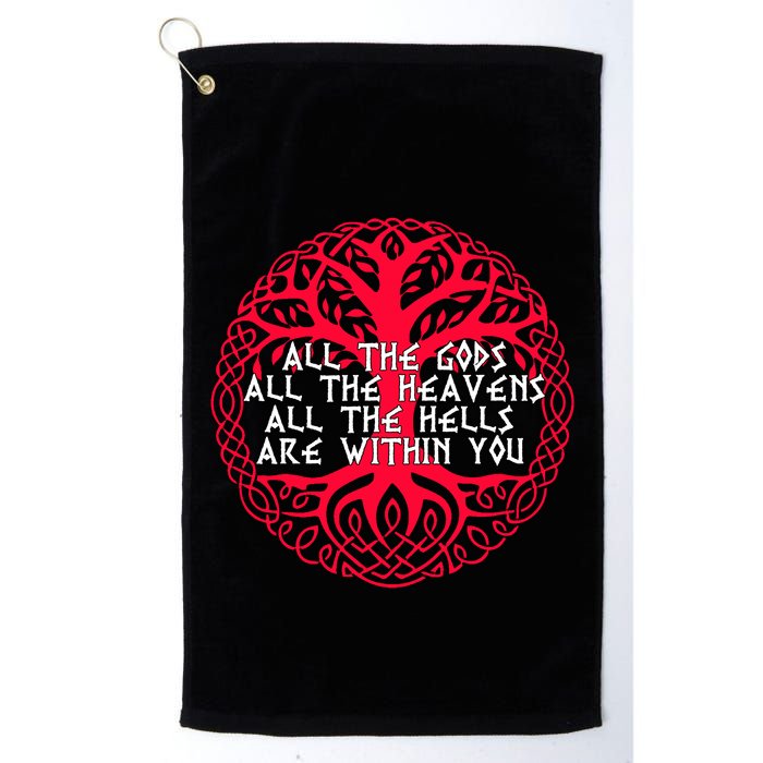 Joseph Campbell All The Gods All The Heavens All The Hells Are Within You Golf Towel
