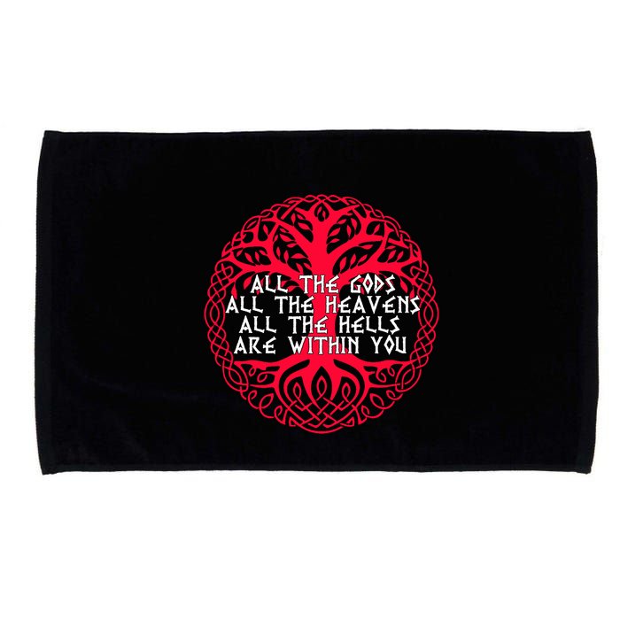 Joseph Campbell All The Gods All The Heavens All The Hells Are Within You Microfiber Hand Towel