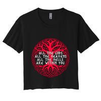 Joseph Campbell All The Gods All The Heavens All The Hells Are Within You Crop Top