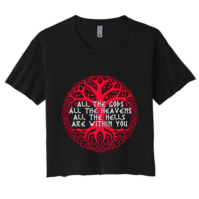 Joseph Campbell All The Gods All The Heavens All The Hells Are Within You Crop Top