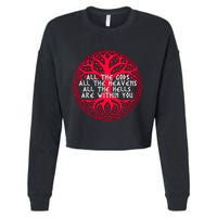 Joseph Campbell All The Gods All The Heavens All The Hells Are Within You Cropped Pullover Crew