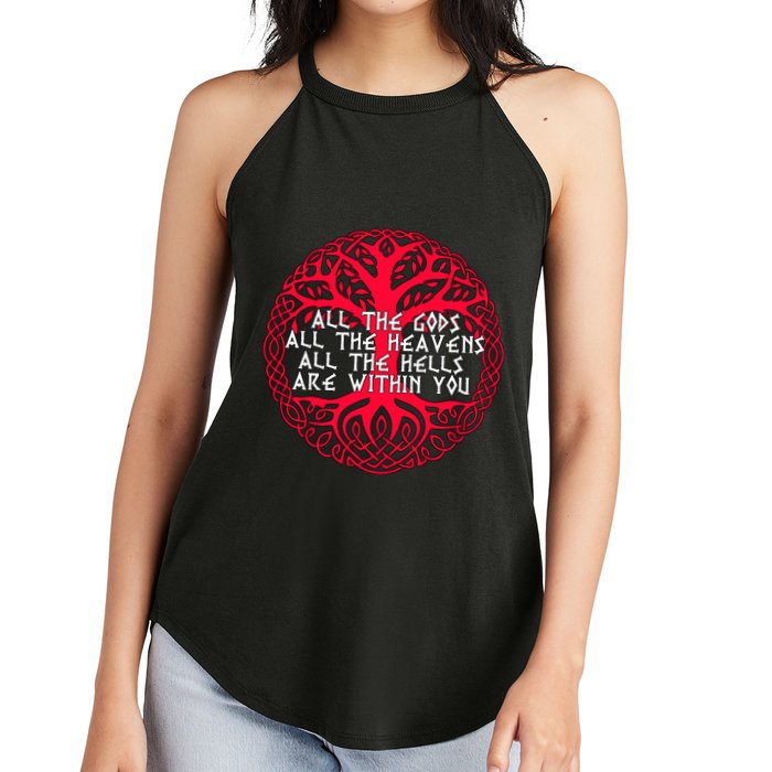 Joseph Campbell All The Gods All The Heavens All The Hells Are Within You Women's Perfect Tri Rocker Tank