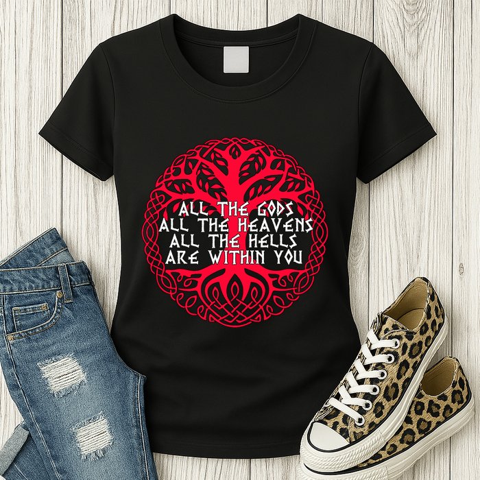 Joseph Campbell All The Gods All The Heavens All The Hells Are Within You Womens T-Shirt