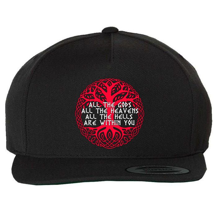 Joseph Campbell All The Gods All The Heavens All The Hells Are Within You Wool Snapback Cap