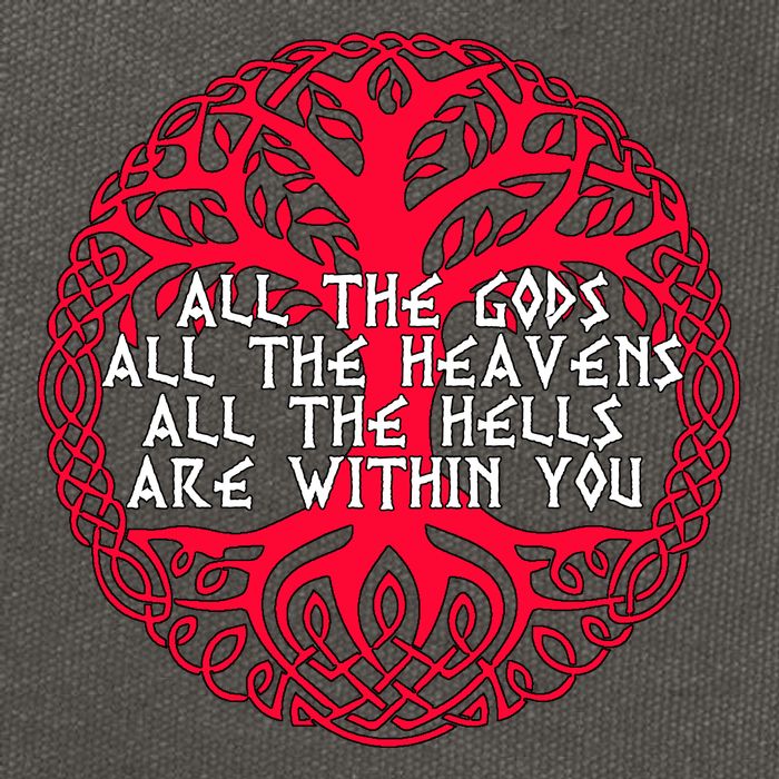 Joseph Campbell All The Gods All The Heavens All The Hells Are Within You Cotton Canvas Backpack