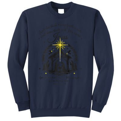 Jesus Christmas And She Shall Bring Forth A Son Sweatshirt