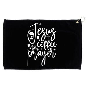 Jesus Coffee And Prayer Christian Catholic Christ Grommeted Golf Towel