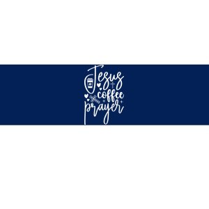 Jesus Coffee And Prayer Christian Catholic Christ Bumper Sticker