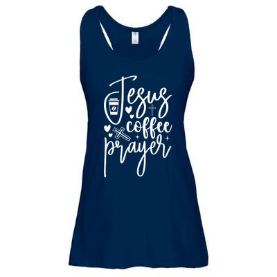 Jesus Coffee And Prayer Christian Catholic Christ Ladies Essential Flowy Tank