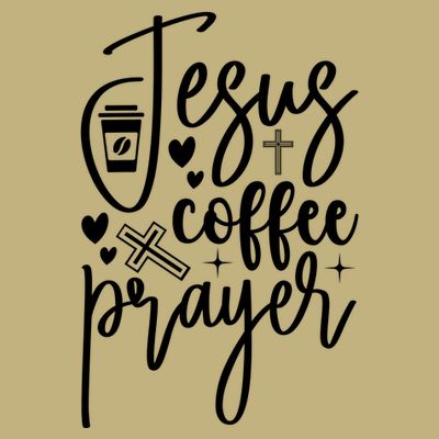 Jesus Coffee And Prayer Christian Catholic Christ T-Shirt