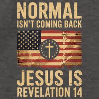 Jesus Christian American Flag Revelation 14 USA Vector Backpack