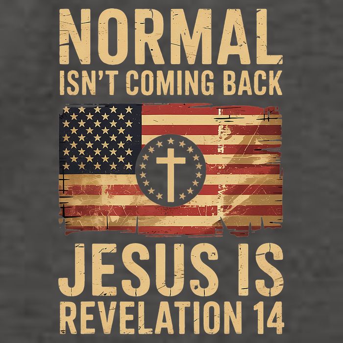 Jesus Christian American Flag Revelation 14 USA Vector Backpack