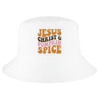 Jesus Christ And Pumpkin Spice Retro Groovy Christianity Cool Comfort Performance Bucket Hat
