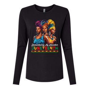 Juneteenth Celebrate African American Freedom Day Womens Cotton Relaxed Long Sleeve T-Shirt