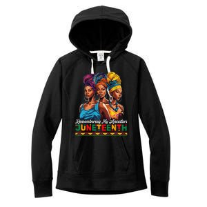 Juneteenth Celebrate African American Freedom Day Women's Fleece Hoodie