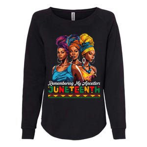 Juneteenth Celebrate African American Freedom Day Womens California Wash Sweatshirt