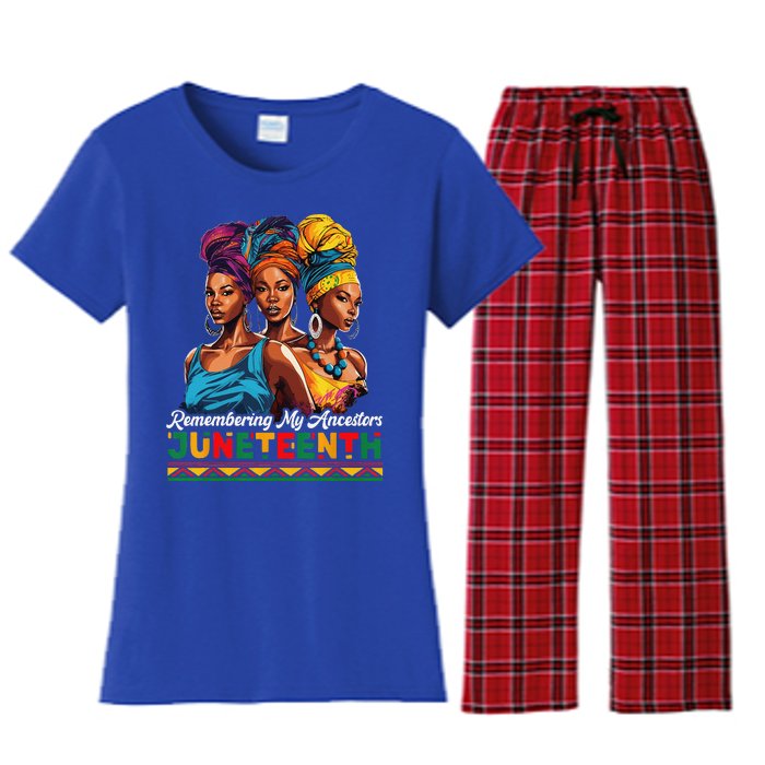 Juneteenth Celebrate African American Freedom Day Women's Flannel Pajama Set