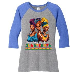 Juneteenth Celebrate African American Freedom Day Women's Tri-Blend 3/4-Sleeve Raglan Shirt