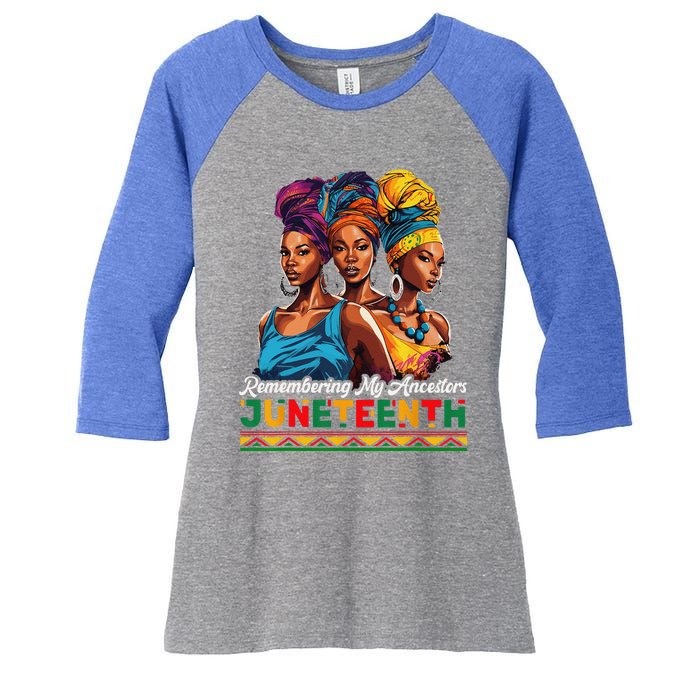 Juneteenth Celebrate African American Freedom Day Women's Tri-Blend 3/4-Sleeve Raglan Shirt