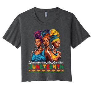 Juneteenth Celebrate African American Freedom Day Women's Crop Top Tee