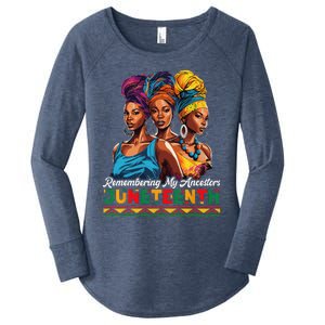 Juneteenth Celebrate African American Freedom Day Women's Perfect Tri Tunic Long Sleeve Shirt