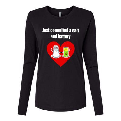 Just Commited A Salt And Battery Womens Cotton Relaxed Long Sleeve T-Shirt