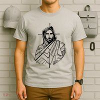 Jesus Christ And A Cross T-Shirt