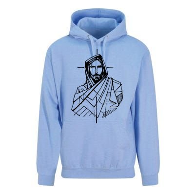 Jesus Christ And A Cross Unisex Surf Hoodie