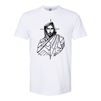 Jesus Christ And A Cross Softstyle CVC T-Shirt