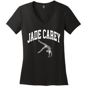 Jade Carey Athletic Women's V-Neck T-Shirt