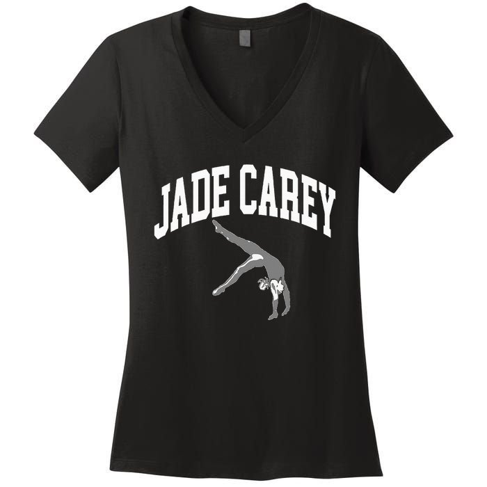 Jade Carey Athletic Women's V-Neck T-Shirt