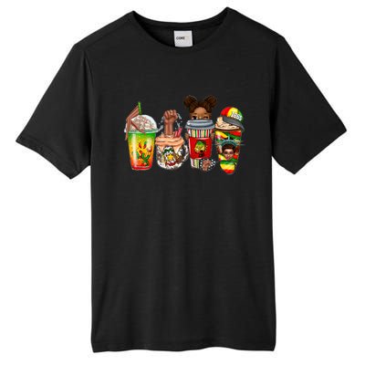 Juneteenth Coffee African Black Freedom Day Gift Tall Fusion ChromaSoft Performance T-Shirt