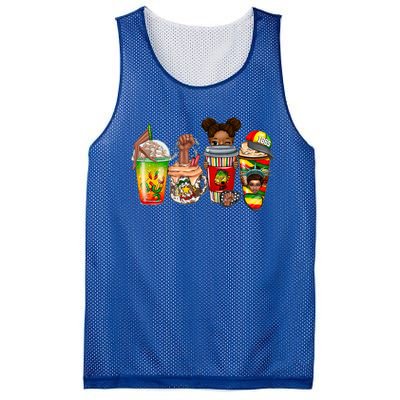 Juneteenth Coffee African Black Freedom Day Gift Mesh Reversible Basketball Jersey Tank