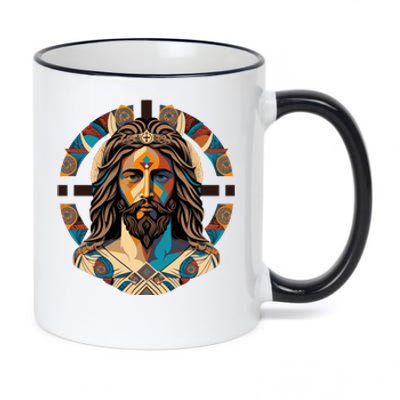 Jesus Christ Art 11oz Black Color Changing Mug