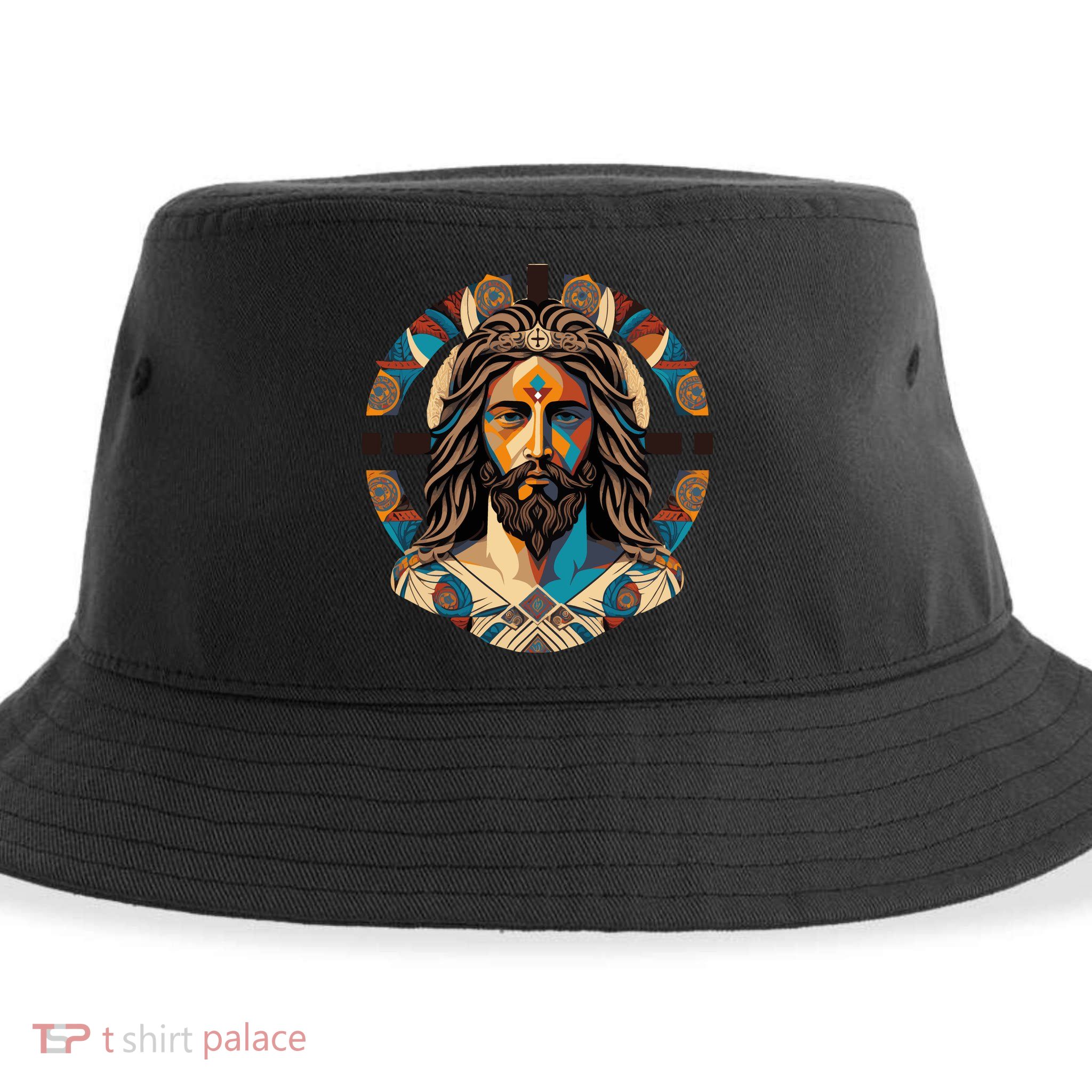 Jesus Christ Art Sustainable Bucket Hat
