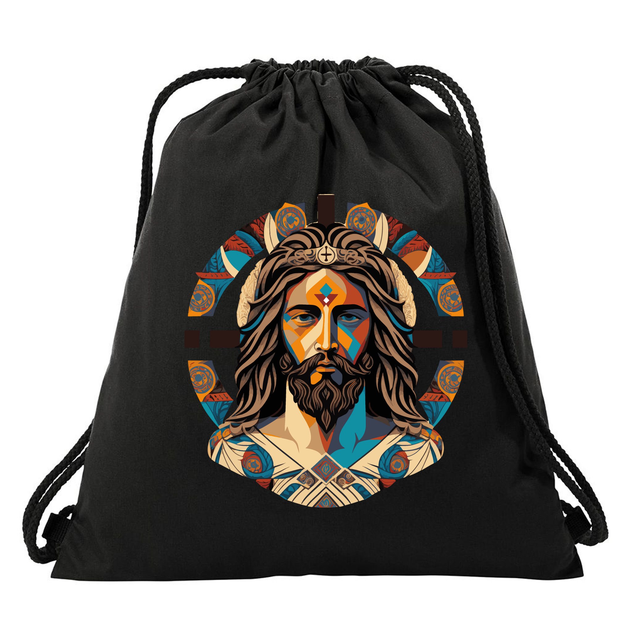 Jesus Christ Art Drawstring Bag