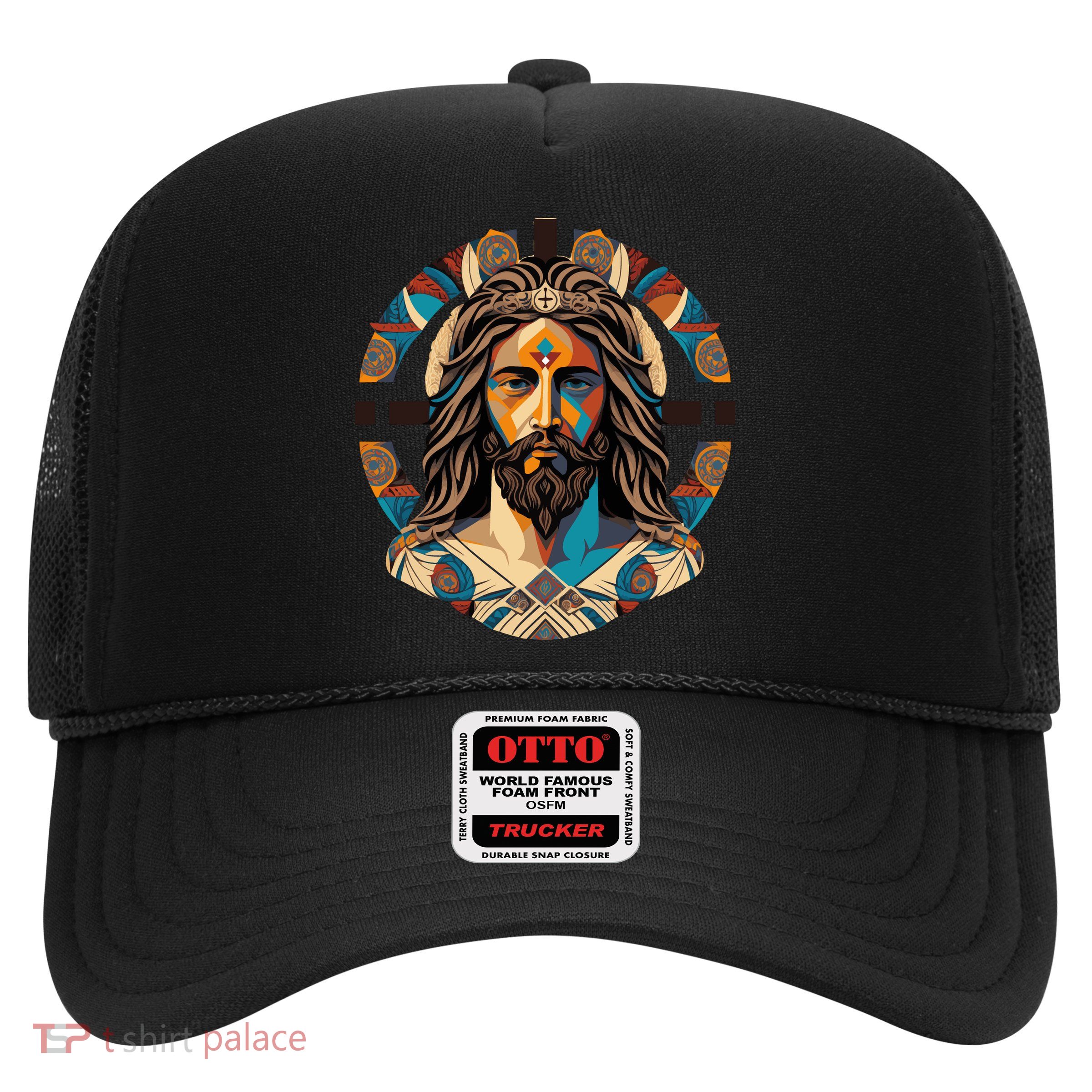 Jesus Christ Art Trucker Hat