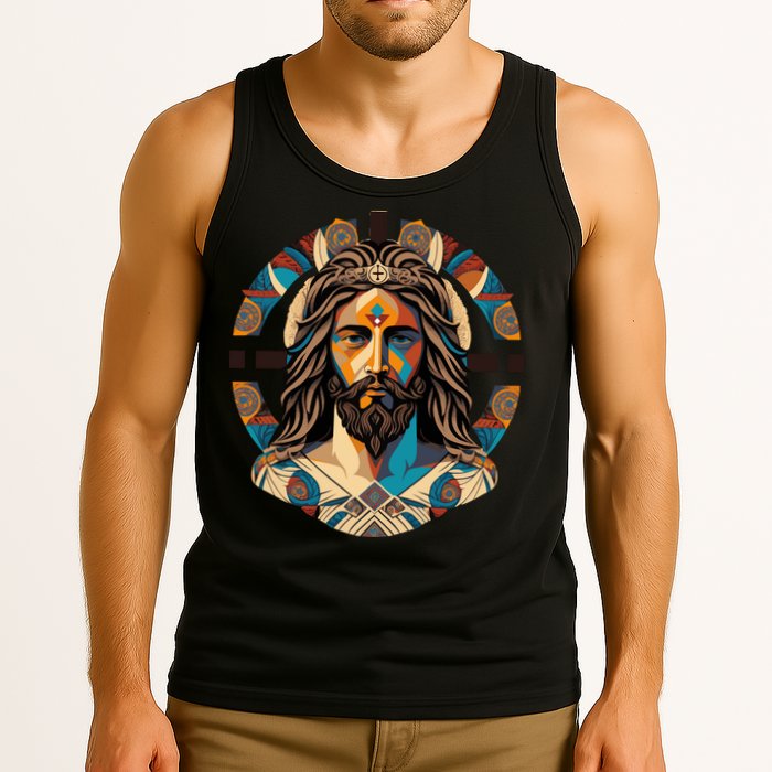 Jesus Christ Art Tank Top