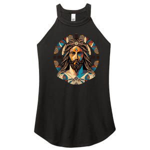 Jesus Christ Art Women's Perfect Tri Rocker Tank