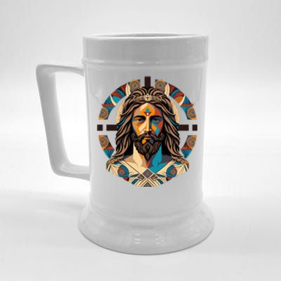 Jesus Christ Art Beer Stein