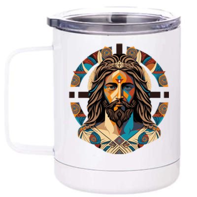 Jesus Christ Art 12 oz Stainless Steel Tumbler Cup