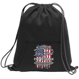 Jesus Christ And The Veteran Sweatshirt Cinch Pack Bag