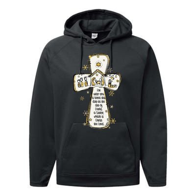 Jesus Christmas A Savior Which Is Christ The Lord Luke 211 Performance Fleece Hoodie